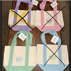 Mini Canvas green Tote Bag